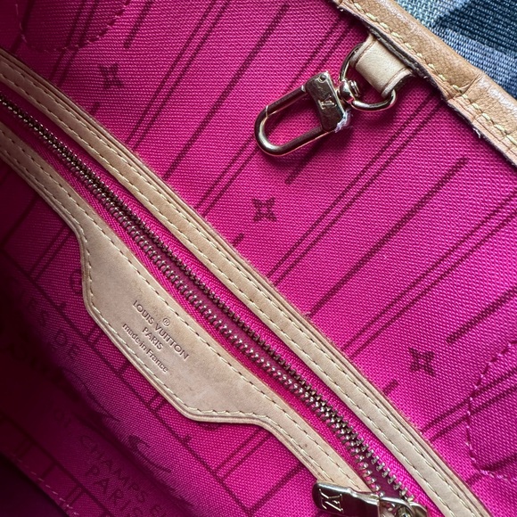 LOUIS VUITTON MONOGRAM NEVERFULL PM TOTE HANDBAG - HAS Painted INITIALS H.M - Picture 12 of 15